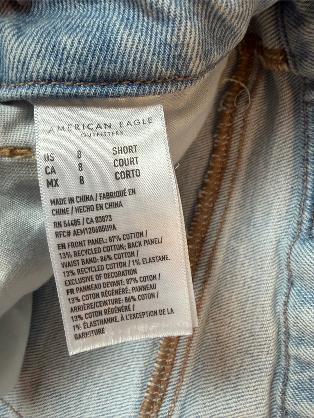 American Eagle Outfitters Pale Blue Ankle Jeans - Picture 3 of 6
